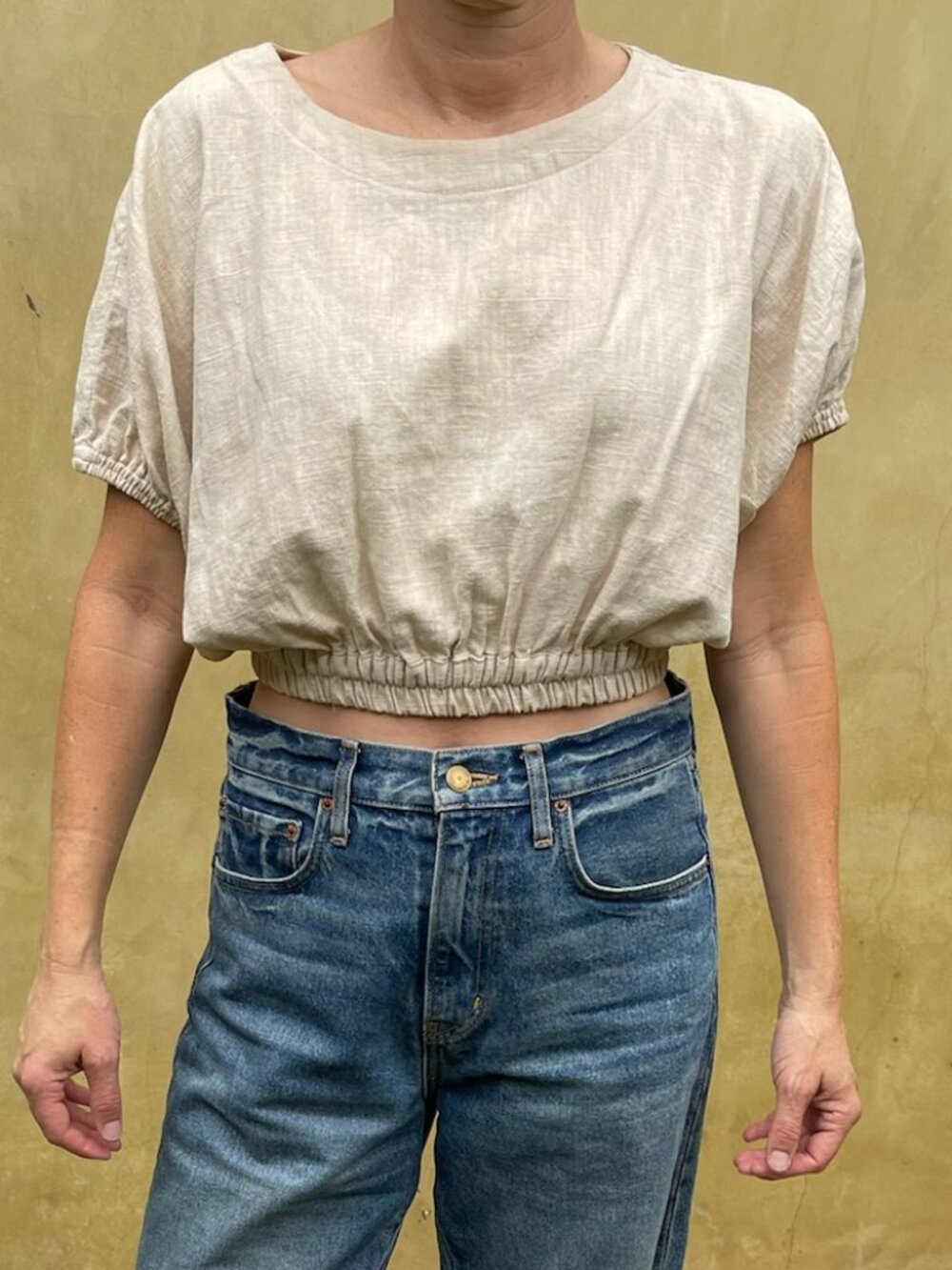 Linen Crop Top